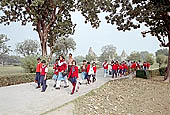 Khajuraho - school boys on a cultural visit